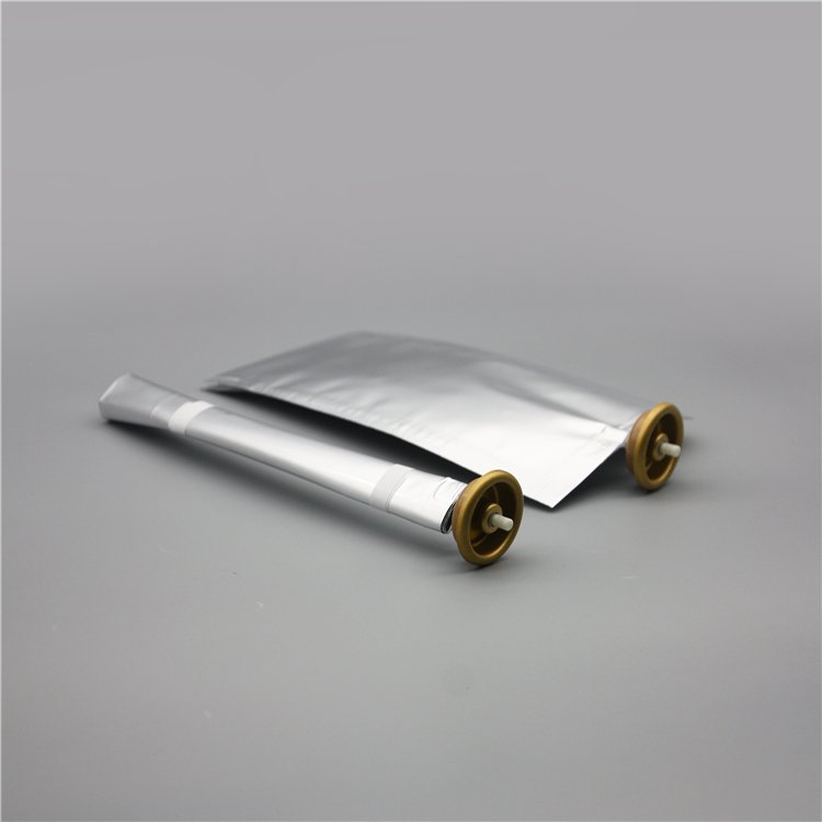 150ml bag on valve for cosmetics with aluminium cup golden type 2