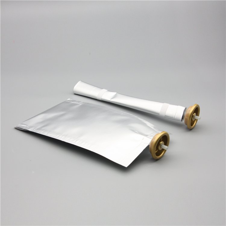 150ml bag on valve for cosmetics with aluminium cup golden type 1