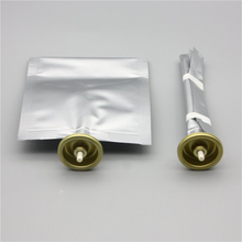 100ml bag on valve for cosmetics with tinplate cup