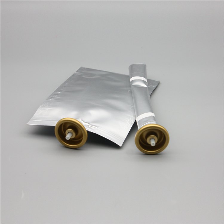 150ml bag on valve for cosmetics with aluminium cup golden type 1