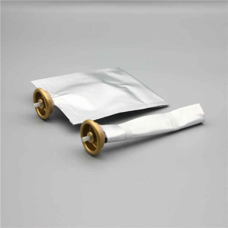 100ml bag on valve for cosmetics with aluminium cup golden type one