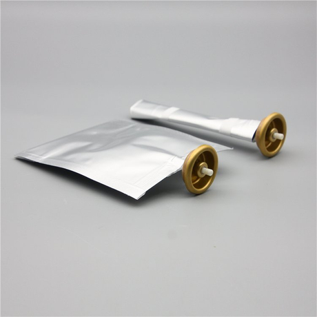 100ml bag on valve for cosmetics with aluminium cup golden type 2
