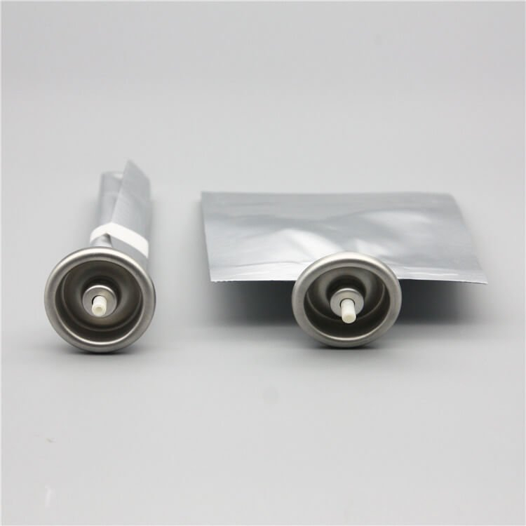 50 ml bag on valve for cosmetics with aluminium cup white type 2