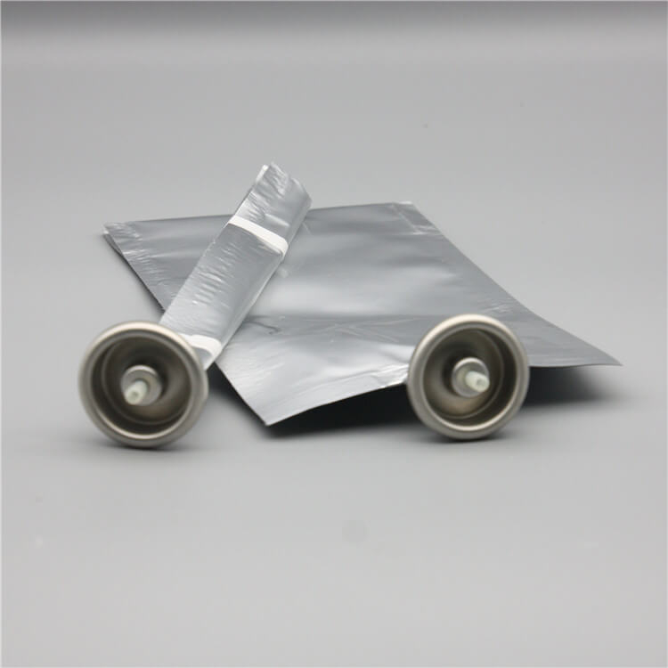 150ml bag on valve for cosmetics with aluminium cup white type 1