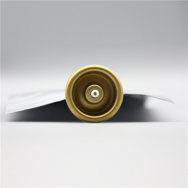 150ml bag on valve for cosmetics with aluminium cup golden type 2